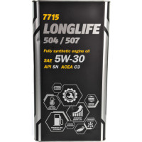 Моторное масло Mannol Longlife 504/507 (Metal) 5W-30 (5 л)