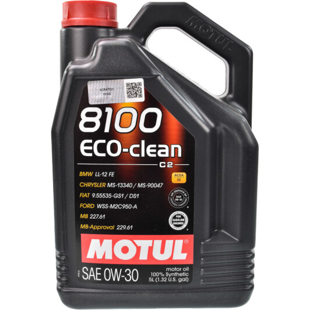 Моторное масло Motul 8100 Eco-Clean 0W-30 (5 л)
