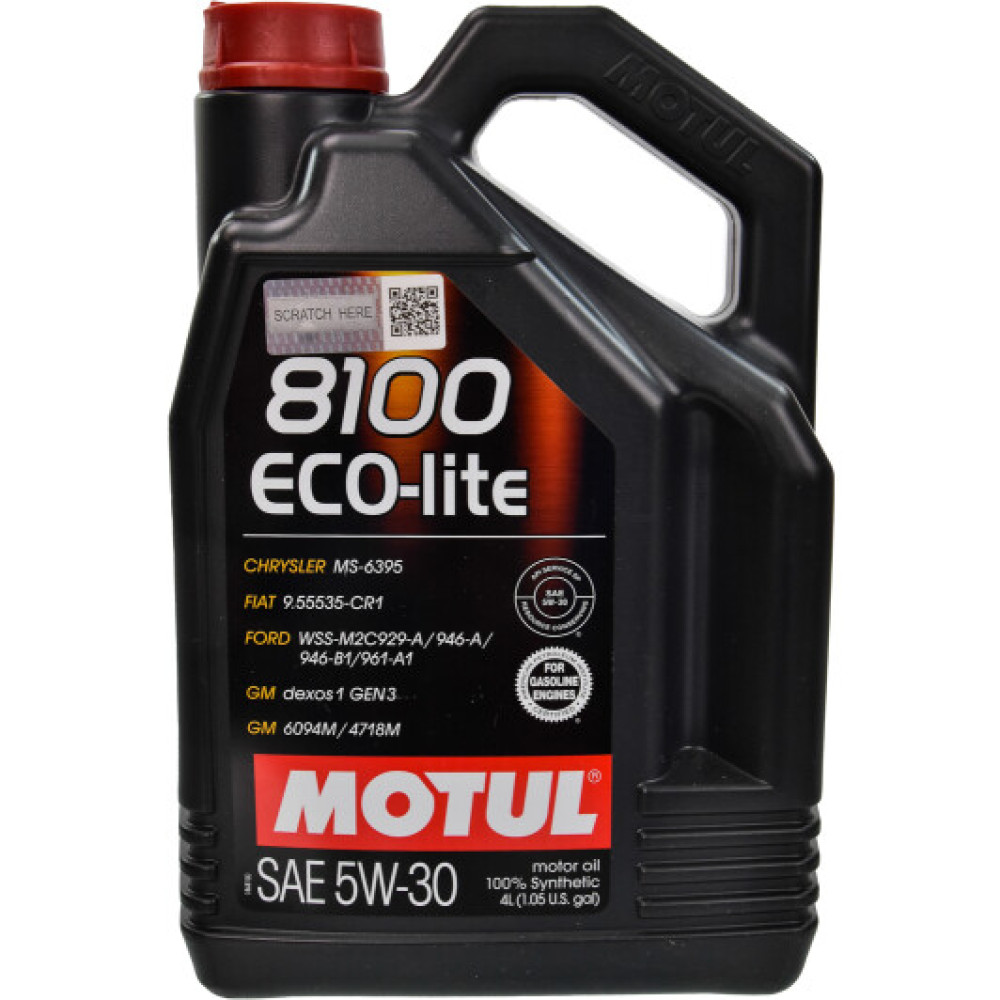 Моторное масло Motul 8100 Eco-Lite 5W-30 (4 л)