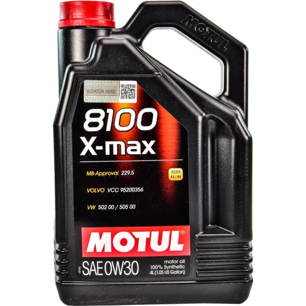 Моторное масло Motul 8100 X-Max 0W-30 (4 л)