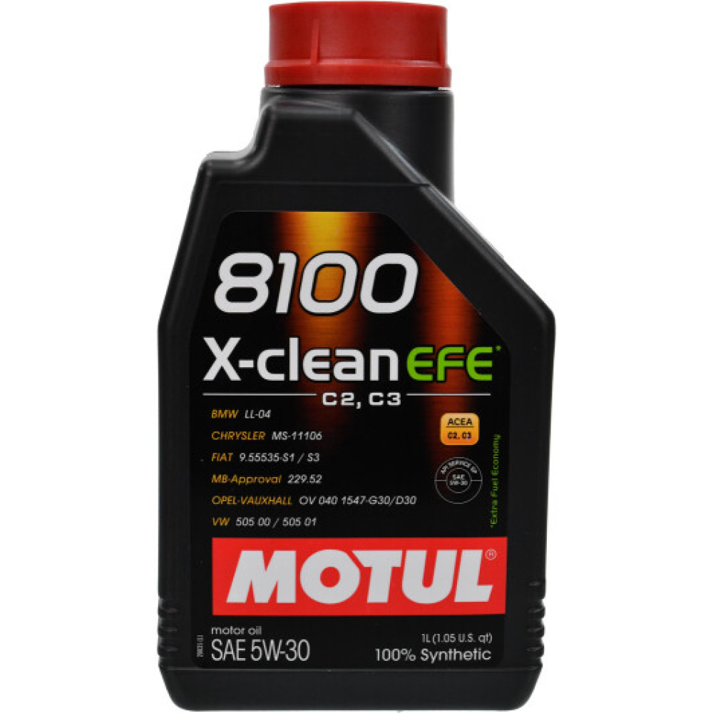 Моторное масло Motul 8100 X-Clean EFE 5W-30 (1 л)