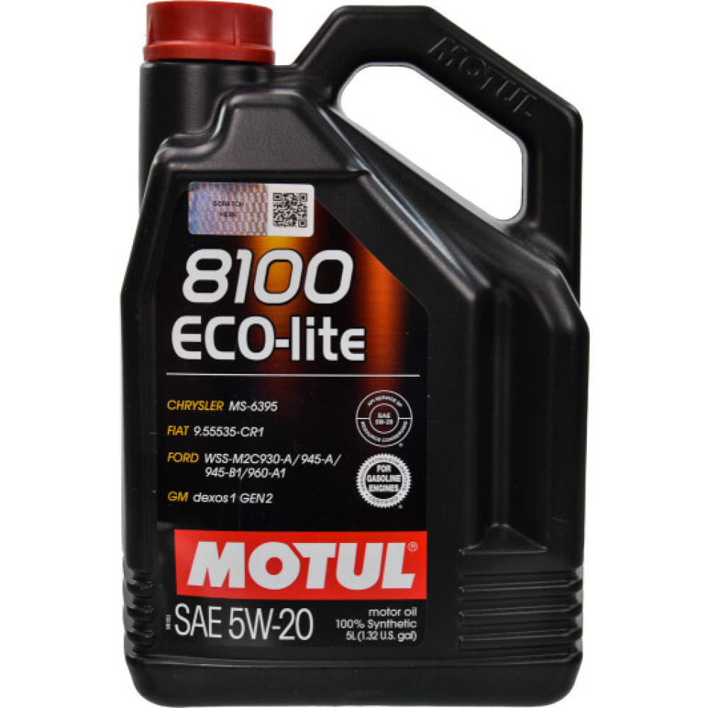 Моторное масло Motul 8100 Eco-Lite 5W-20 1л