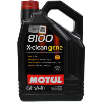 Моторное масло Motul 8100 X-Clean gen2 5W-40 (5 л)
