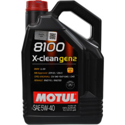 Моторное масло Motul 8100 X-Clean gen2 5W-40 (5 л)