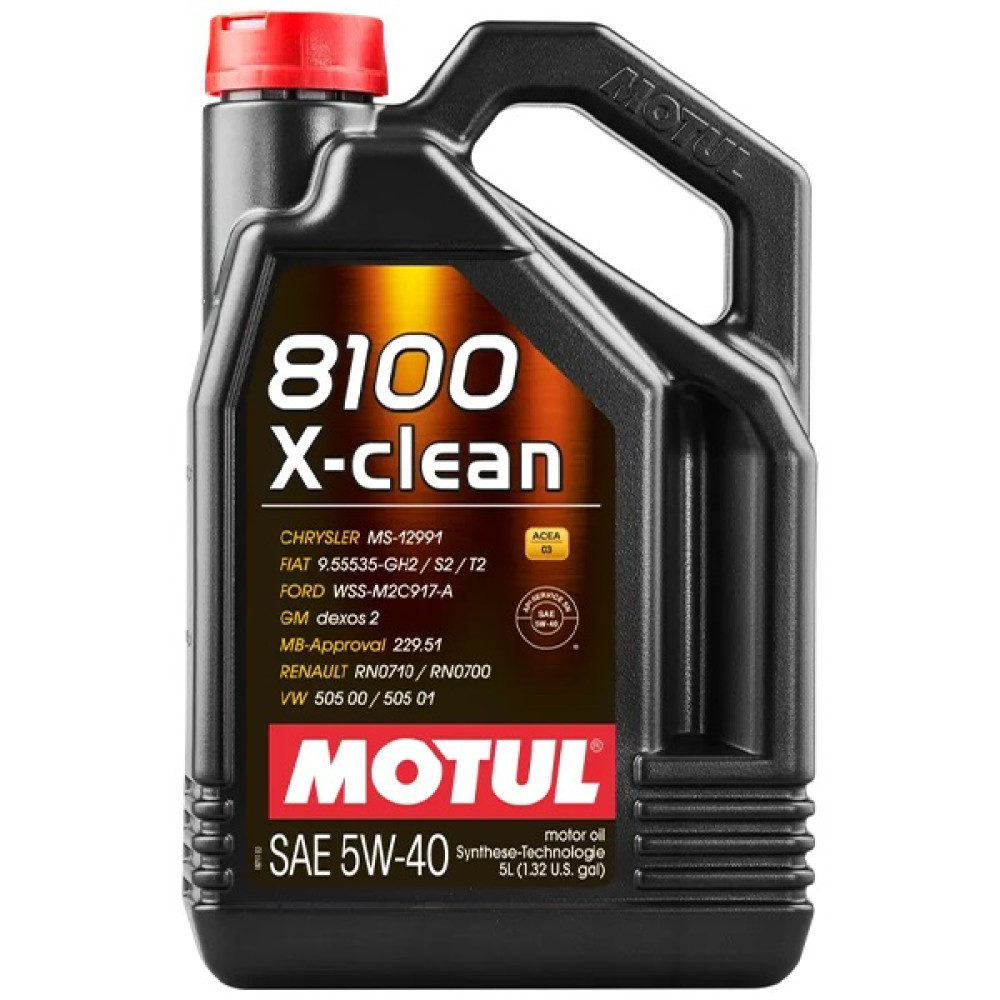 Моторное масло Motul 8100 X-Clean 5W-40 (5 л)