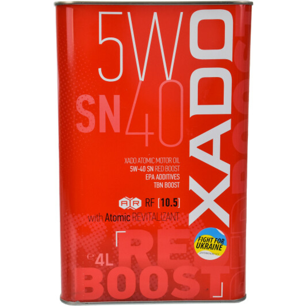 Моторное масло Xado Atomic Oil SN RED BOOST 5W-40 4л